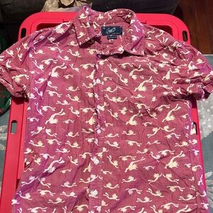 Grayer’s Men’s Red Button Down Shirt